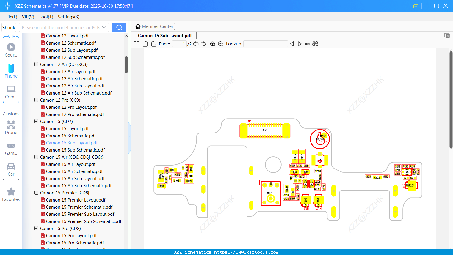 Tecno Camon 15 Sub Layout